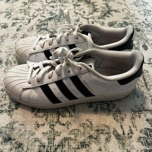 Adidas Superstar White with Black Stripes